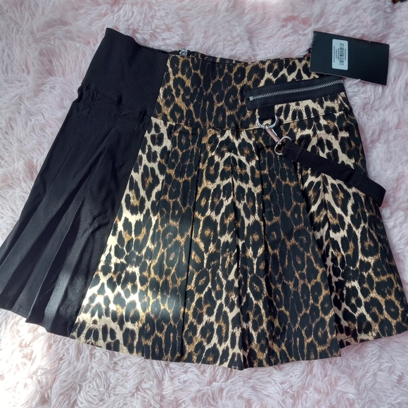 ⭐️Killstar nwt leopard print goth/punk skirt! Leo miniskirt! FINAL PRICE!! - Picture 6 of 13